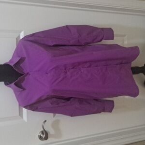 ATHLETA fuschia/pink purple small button down, wore 2x!